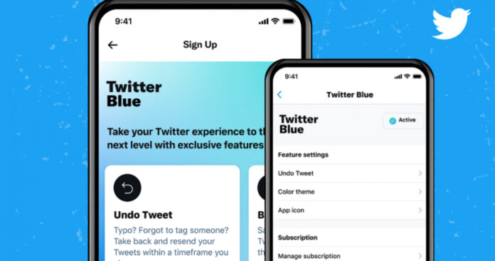 Twitter Blue subscription service