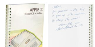 The Steve Jobs' Signed Manual Auctioned for a price of $787,483