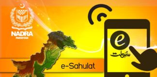 NADRA e-Sahulat