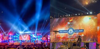 Pakistan's First Drive-in Concert organized by Jazz and Active Media set a new Guinness World Record for most cars in a drive-in concert.
