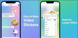 The notable features improvement includes; video stickers, better reactions with extra emoji, review reactions, and improved navigation.