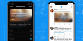 The content warning feature will let users add warnings to individual tweets when posted with sensitive content.