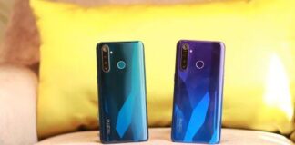 The price of Realme 5 in Pakistan is Rs.23,999. The smartphone is offered in Crystal Blue and Purple color. 