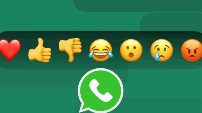 The animated message reactions feature on WhatsApp for Android that will work when the user sends any reaction to a message on the app.