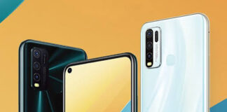 The price of Vivo Y30 in Pakistan is Rs. 27,999. The phone is offered in two colour variants - Dazzle Blue and Moonstone White.