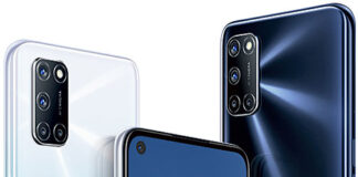 The price is Oppo A92 in Pakistan is Rs. 39,999. It is available in Twilight Back and Shinning Silver.