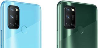 Realme 7i is available in two colors – Aurora Green and Polar Blue.