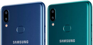 The price of the Samsung A10s in Pakistan is Rs. 16,999. It is available in Blue, Green, Red, & Black colour.