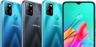 The Infinix Smart 5 Price in Pakistan is Rs 15,999. It is available in Ocean Wave, Quetzal Cyan, and Midnight Black colors.