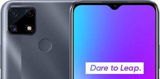 The Realme C25 Price in Pakistan is Rs. 26,999 and it is available in Water Blue and Water Gray color profiles,