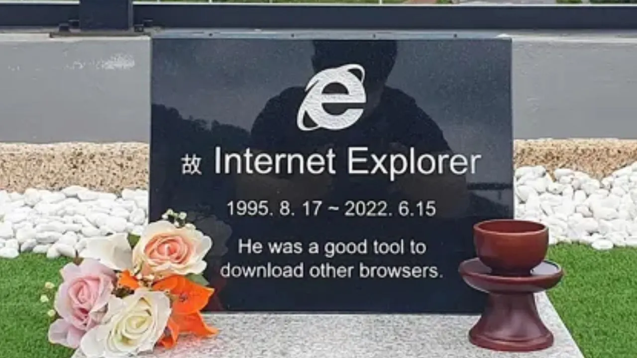 Internet Explorer gravestone goes viral in South Korea