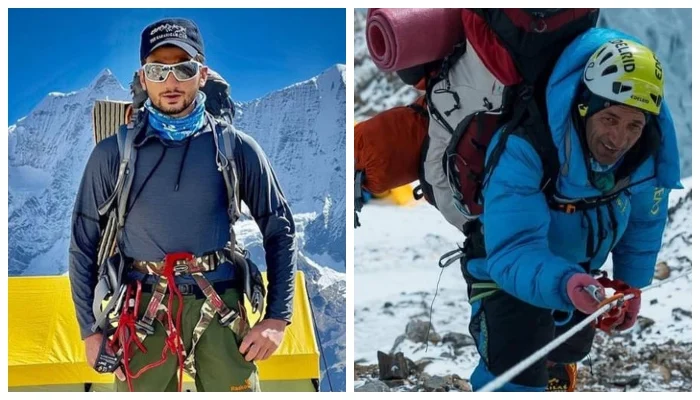 The missing mountaineers Shehroze Kashif from Lahore and Fazal Ali from Gilgit-Baltistan have been seen descending from camp 4 on Nanga Parbat