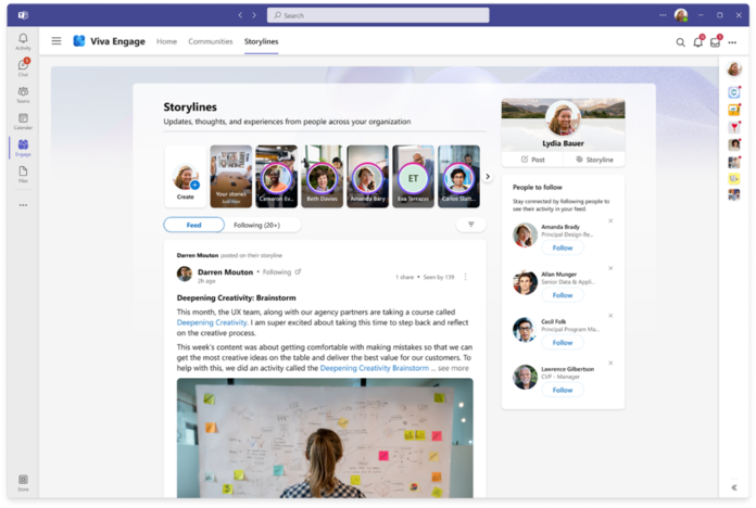 Microsoft will soon have its own Facebook-like social network called Viva Engage, which looks exactly like a Facebook at the first glance.