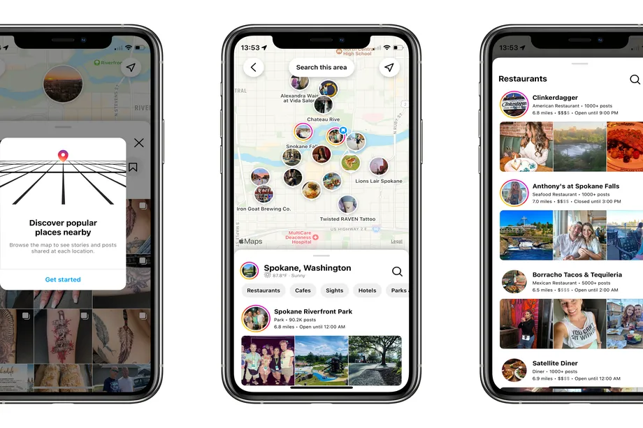 The searchable map feature on Instagram will allow the users to explore popular locations or businesses around them.