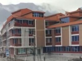 A major hotel, Honeymoon Hotel, in KPK's Kalam valley was swept away by flash flooding in the region.