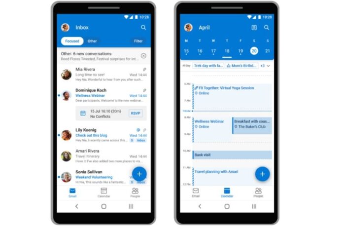 Outlook Lite app