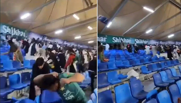 The Afghan fans lost their cool and went violent in the stands which eventually led to an attack on Pakistani fans.
