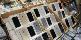 officials recovered the smuggled iPhones and MacBooks worth over Rs. 50 million.