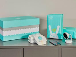 scientists have embedded four sensors between the layers of a diaper in order to create the smart diaper.