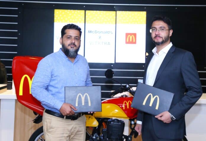 McDonald’s Pakistan has partnered with electric bikes manufacturer, VLEKTRA, to deliver food orders on e-bikes