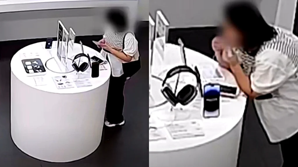 Woman Steals iPhone14
