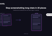 Stitchify: Stop Screenshotting Long Conversations in 20 Pieces Stitchify - Combine screenshots and whatsapp conversations