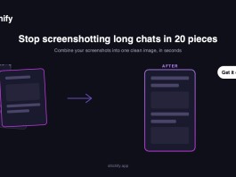 Stitchify - Combine screenshots and whatsapp conversations