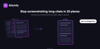 Stitchify - Combine screenshots and whatsapp conversations