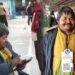 India's first digital beggar has ditched the traditional method of asking for alms and started using digital wallets instead.